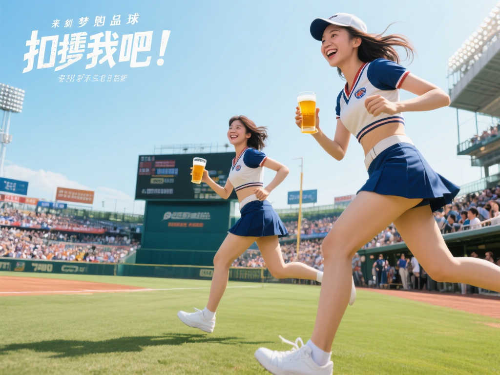 球场邂逅：梦想与啤酒小姐的独特风采